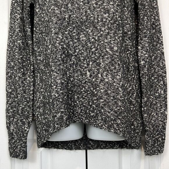 Gap Black/White Round Neck Hi Low Sweater Size M - Picture 3 of 9